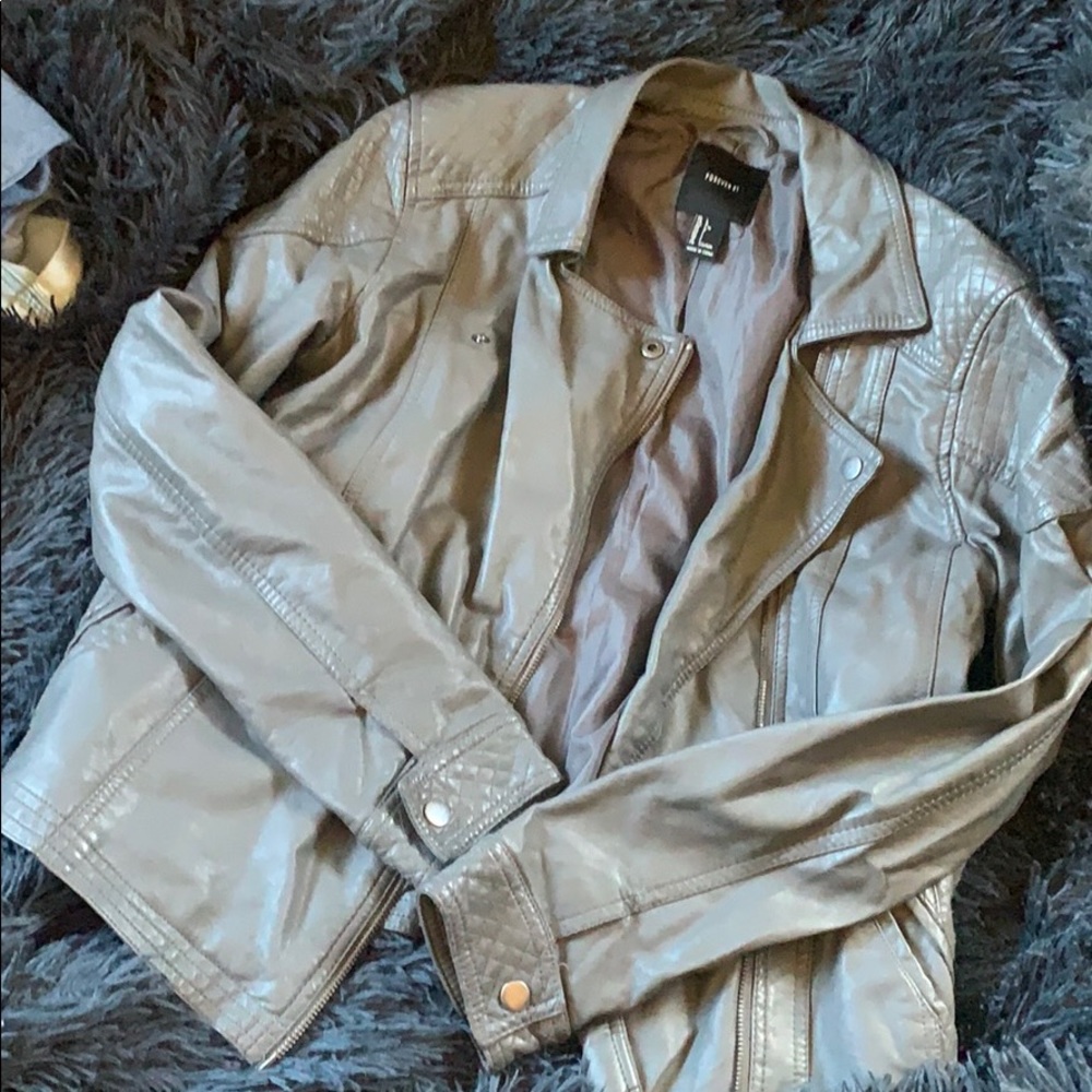 Faux leather jacket